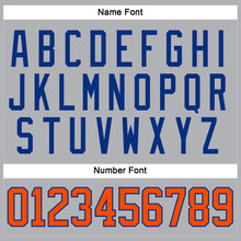 Charger l'image dans la galerie, Custom Gray Orange-Royal Hockey Jersey