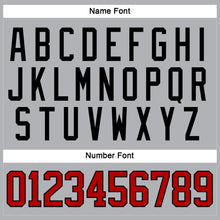 Загрузить изображение в средство просмотра галереи, Custom Gray Red-Black Hockey Jersey