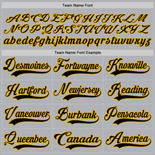 Загрузить изображение в средство просмотра галереи, Custom Gray Black-Gold Hockey Jersey