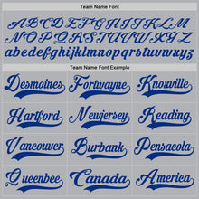 Загрузить изображение в средство просмотра галереи, Custom Gray Red-Royal Hockey Jersey