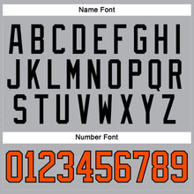 Загрузить изображение в средство просмотра галереи, Custom Gray Orange-Black Hockey Jersey