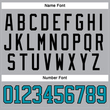 Загрузить изображение в средство просмотра галереи, Custom Gray Teal-Black Hockey Jersey