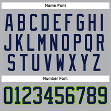 Загрузить изображение в средство просмотра галереи, Custom Gray Navy-Neon Green Hockey Jersey