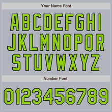 Загрузить изображение в средство просмотра галереи, Custom Gray Neon Green-Black Authentic Baseball Jersey