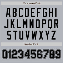 Laden Sie das Bild in den Galerie-Viewer, Custom Gray Black Authentic Baseball Jersey