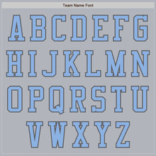 Laden Sie das Bild in den Galerie-Viewer, Custom Gray Light Blue-Steel Gray Authentic Baseball Jersey