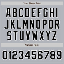 Laden Sie das Bild in den Galerie-Viewer, Custom Gray Black-White Authentic Baseball Jersey