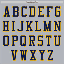 Laden Sie das Bild in den Galerie-Viewer, Custom Gray Navy-Gold Authentic Baseball Jersey