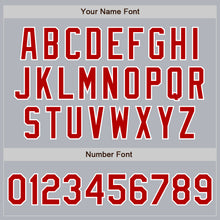 Laden Sie das Bild in den Galerie-Viewer, Custom Gray Red-White Authentic Baseball Jersey