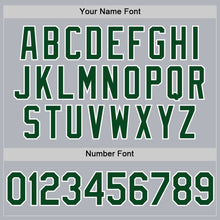Загрузить изображение в средство просмотра галереи, Custom Gray Green-White Authentic Throwback Basketball Jersey