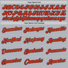 Laden Sie das Bild in den Galerie-Viewer, Custom Gray Navy Old Gold-Red Authentic Throwback Basketball Jersey