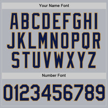 Charger l'image dans la galerie, Custom Gray Navy-Old Gold Authentic Throwback Basketball Jersey