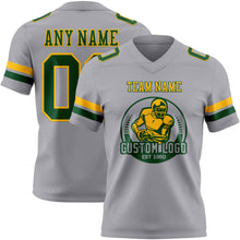 Charger l'image dans la galerie, Custom Gray Green-Gold Authentic Football Jersey