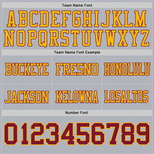 Charger l'image dans la galerie, Custom Gray Crimson-Gold Authentic Football Jersey