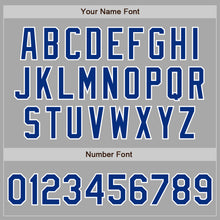 Load image into Gallery viewer, Custom Stitched Gray Royal-White Baseball Pullover Sweatshirt Hoodie