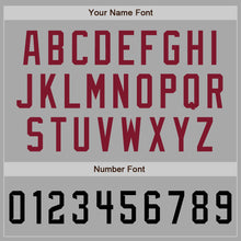 Load image into Gallery viewer, Custom Stitched Gray Black-Crimson Baseball Pullover Sweatshirt Hoodie