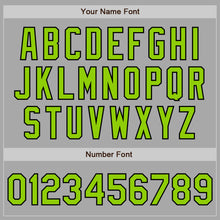 Load image into Gallery viewer, Custom Stitched Gray Neon Green-Black Baseball Pullover Sweatshirt Hoodie