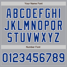 Laden Sie das Bild in den Galerie-Viewer, Custom Gray Royal-White Authentic Baseball Jersey