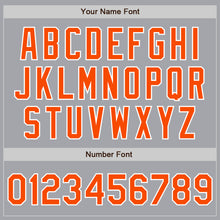 Charger l'image dans la galerie, Custom Gray Orange-White Authentic Baseball Jersey