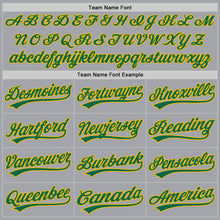 Charger l'image dans la galerie, Custom Gray Kelly Green-Gold Authentic Baseball Jersey