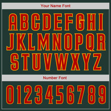 Загрузить изображение в средство просмотра галереи, Custom Green Red-Gold Authentic Baseball Jersey