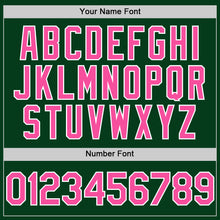 Load image into Gallery viewer, Custom Green Pink-White Mesh Authentic Throwback Baseball Jersey