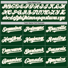 Load image into Gallery viewer, Custom Green White-Cream Mesh Authentic Throwback Baseball Jersey