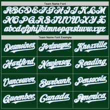 Load image into Gallery viewer, Custom Green White-Light Blue Mesh Authentic Throwback Baseball Jersey