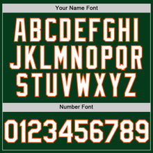 Load image into Gallery viewer, Custom Green White-Orange Mesh Authentic Throwback Baseball Jersey