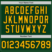 Load image into Gallery viewer, Custom Green Gold-Black Mesh Authentic Throwback Baseball Jersey