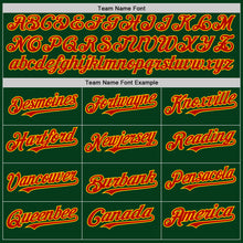 Load image into Gallery viewer, Custom Green Red-Gold Mesh Authentic Throwback Baseball Jersey