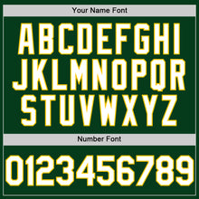 Laden Sie das Bild in den Galerie-Viewer, Custom Green White-Yellow Mesh Authentic Throwback Baseball Jersey