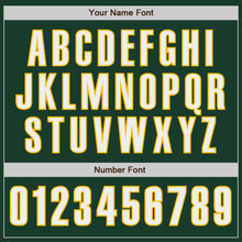 Load image into Gallery viewer, Custom Green White-Gold Authentic Baseball Jersey