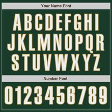 Load image into Gallery viewer, Custom Green White-Old Gold Authentic Baseball Jersey