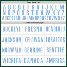 Load image into Gallery viewer, Custom Green White-Light Blue Authentic Baseball Jersey