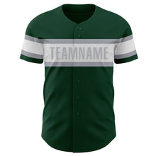 Загрузить изображение в средство просмотра галереи, Custom Green White-Gray Authentic Baseball Jersey