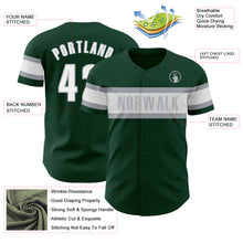 Загрузить изображение в средство просмотра галереи, Custom Green White-Gray Authentic Baseball Jersey