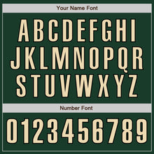 Загрузить изображение в средство просмотра галереи, Custom Green Cream-Black Authentic Baseball Jersey