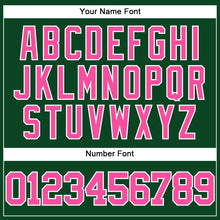 Load image into Gallery viewer, Custom Green Pink-White Mesh Authentic Throwback Baseball Jersey