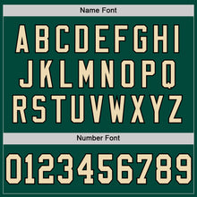 Загрузить изображение в средство просмотра галереи, Custom Green Cream-Black Mesh Authentic Throwback Football Jersey