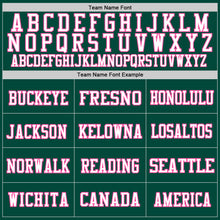 Загрузить изображение в средство просмотра галереи, Custom Green Pink-White Mesh Authentic Throwback Football Jersey