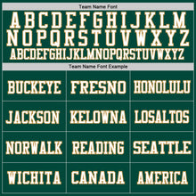 Load image into Gallery viewer, Custom Green White-Old Gold Mesh Authentic Throwback Football Jersey