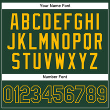 Загрузить изображение в средство просмотра галереи, Custom Stitched Green Gold Sports Pullover Sweatshirt Hoodie