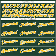 Загрузить изображение в средство просмотра галереи, Custom Stitched Green Gold-White Sports Pullover Sweatshirt Hoodie