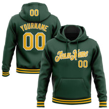 Загрузить изображение в средство просмотра галереи, Custom Stitched Green Gold-White Sports Pullover Sweatshirt Hoodie