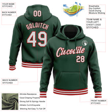 Загрузить изображение в средство просмотра галереи, Custom Stitched Green White-Red Sports Pullover Sweatshirt Hoodie