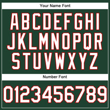 Загрузить изображение в средство просмотра галереи, Custom Stitched Green White-Red Sports Pullover Sweatshirt Hoodie