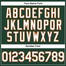 Charger l'image dans la galerie, Custom Stitched Green White-Orange Sports Pullover Sweatshirt Hoodie