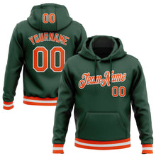Charger l'image dans la galerie, Custom Stitched Green Orange-White Sports Pullover Sweatshirt Hoodie