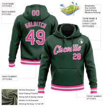 Charger l'image dans la galerie, Custom Stitched Green Pink-White Sports Pullover Sweatshirt Hoodie